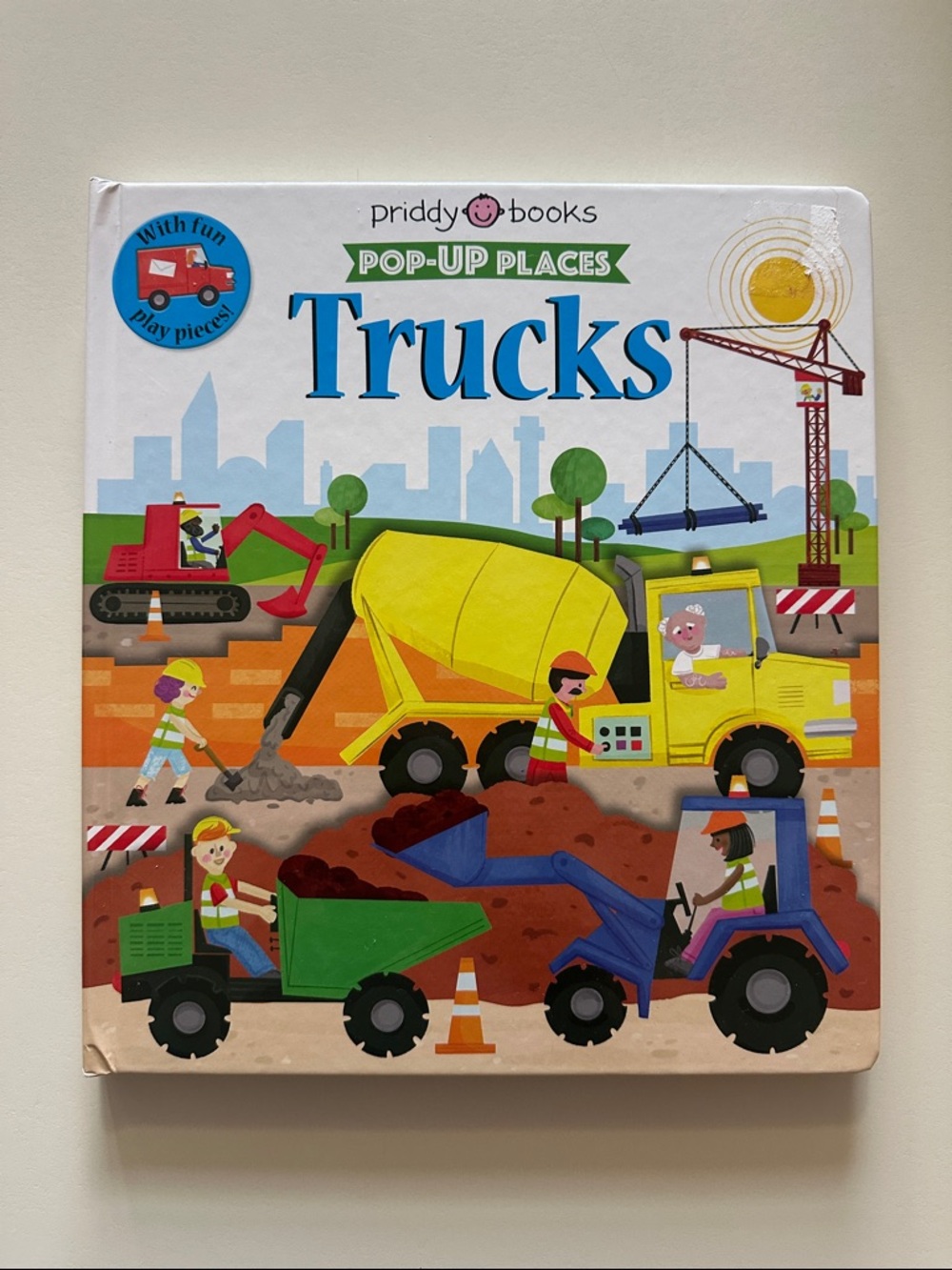 🚜 Pop-Up Places “Trucks” Interactive Book for Ages 3+